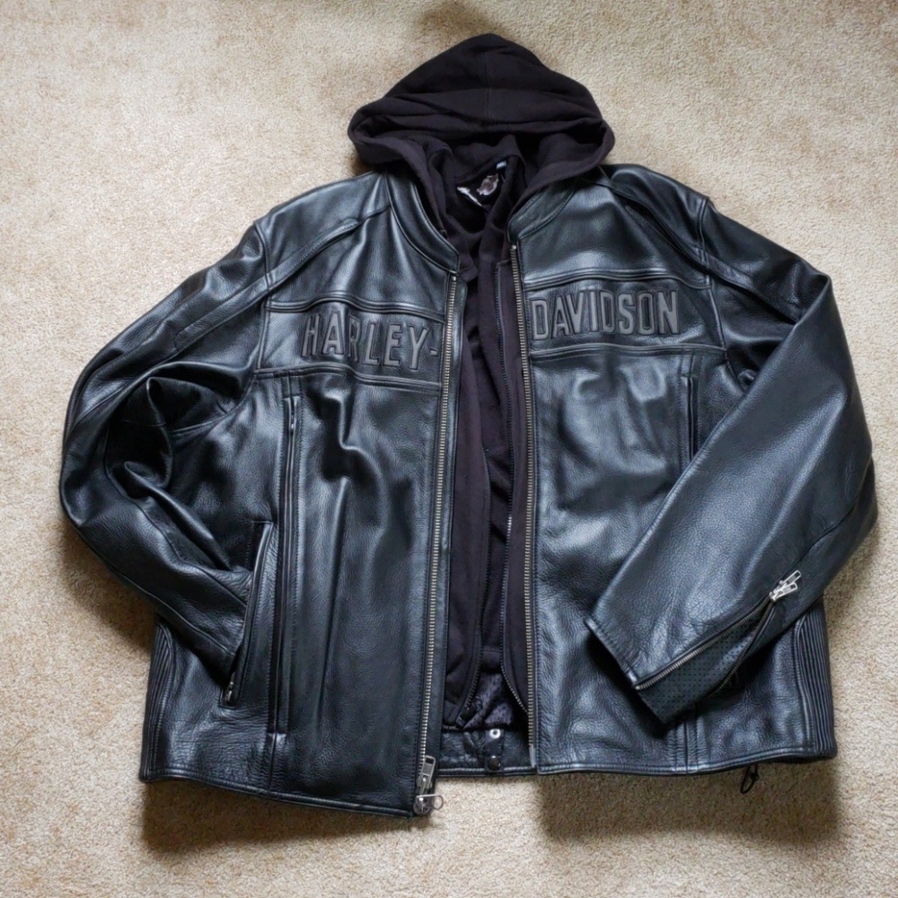 Harley-Davidson Leather Jacket - Men's; 3XL